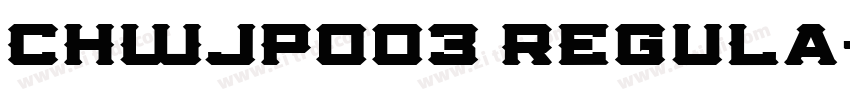 CHWJP003 Regula字体转换